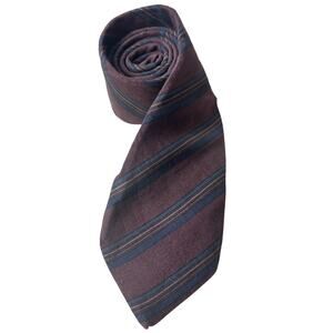 Vintage Christian Dior Designer All Silk Paris New York Mens Striped Neck Tie